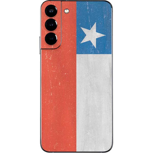 Chile Flag Distressed Galaxy S22 Plus Skin
